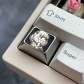 1.25U R1 Titanium Alloy Artisan Keycaps Precision Pointillism for Mechanical Keyboard -Anya
